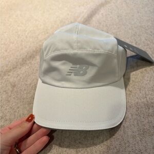 New Balance White Cap
